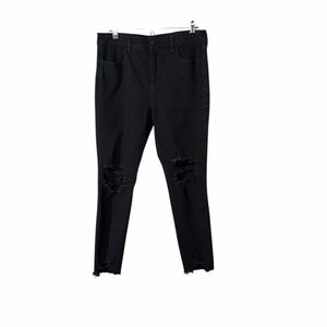 American Eagle Outfitters Dream Jean Black High Rise Jeggings Distressed Jeans
